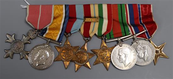 A WWI/WWII military OBE group of nine medals to Brigadier Vivian E.H.Sanceau late RE. D.D. (Deputy Director) Survey, 8th Army, North Af